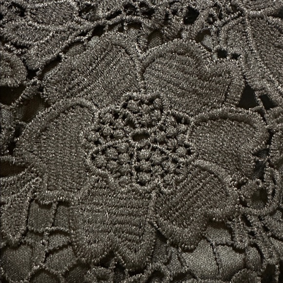 Kismet Black Textured Fabric Lace Top Camisole Y2K Smocked Back - Picture 8 of 8